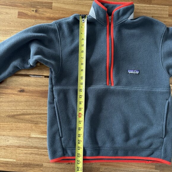 Vintage Patagonia Synchilla Marsupial Half Zip Pullover Kids L 12 School Outdoor - Picture 2 of 12